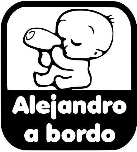 Crisphy - Adesivo personalizzabile in vinile con nome per auto 15x15cm bianco