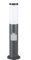 Monzana Lampadaire Dahlia Anthracite Luminaire extérieur E27 lampe sur pied Avec Prise Acier inoxydable jardin IP44 allée