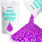 Hemway Eco Friendly Biodegradable Glitter - Purple Holographic | 100g Fine Plant-Based Metallic Flakes for Arts & Resin Crafts | Bio Supplies for Festival, Hair, Face, Body & Nail Art Decoration