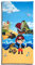 ESPiCO Strandlaken Pirat Badetuch Beach Strand Meer Strandtuch Schiff Möwe Schatz Gold Sand 75 cm x 150 cm