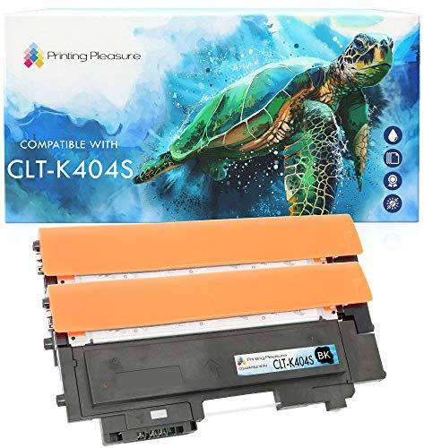 Printing Pleasure CLT-K404S 2 Toner kompatibel für Samsung Xpress SL-C430 SL-C430W SL-C480 SL-C480FN SL-C480FW SL-C480W, Schwarz