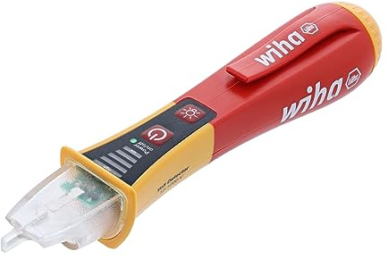 Wiha Non-Contact Voltage Tester Category IV 12-1000V AC with Flash Light - 25506, Red