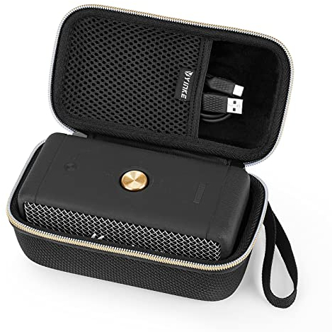 Yinke Hard Case for Marshall Emberton & Emberton II Bluetooth Speaker, Hard Organizer Portable Carry Cover Storage Bag (Emberton Gold)