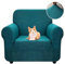 Jaotto Sofabezug 1 Sitzer Elastischer Stretch Spandex Sofa Überwürfe Sofahusse Antirutsch Waschbar Sofaschoner Couchbezug für Sofa mit Armlehne,Jacquard#Grünen
