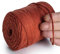 MeriWoolArt® Makramee Garn 2 mm x 250 m Baumwollkordel, recyceltes weiches Baumwollgarn für das Stricken von Pflanzenhängern, Schmuckherstellung, Häkeltaschen (Terra, 2mm)