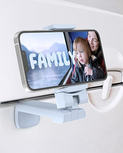 MiiKARE Handyhalterung für Flugzeuge, universelle Handyhalterung zum Fliegen, 360 Grad drehbar, Reisezubehör für Flugzeug, Reisezubehör für Reisen, Must-Haves, Telefonständer für Schreibtisch, Tisch