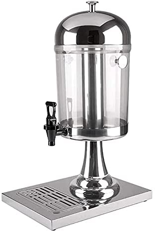 Girafe à Bière,Distributeur de Boissons Distributeur De Bière Avec Refroidisseur Distributeur De Bière En Acier Inoxydable 8 Litres Distributeur De Boissons À Jus Chaud Et Froid Avec Couvercle En Méta