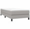 vidaXL Bettgestell, Polsterbett Bett für Schlafzimmer, Bettrahmen mit Lattenrost, Schlafzimmerbett Einzelbett, Hellgrau 100x200cm Stoff