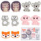 SUNNYCLUE 1 Box Silikonperlen Tiere Silikonperle Tierkopf Waschbär Elefant Dicker Klobiger Abstandshalter Lose Perlen Für Die Schmuckherstellung Lanyard Schlüsselanhänger Halskette Armband Perlenzubeh