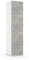 Kiamami Valentina Colonne de Rangement Polyvalente Blanche avec Porte de 45 cm Effet béton