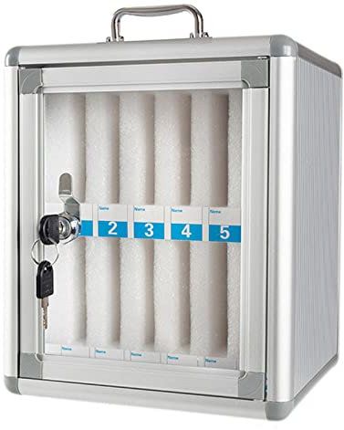 Coffre-Fort pour téléphone Portable Coffre-Fort Mural en Alliage d'aluminium Cabinet Pocket Locker Box Meubles de Cuisine Serrures pour téléphone Portable Locker Office,12slots