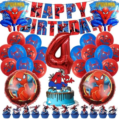 Spiderma Geburtstagsdeko 4 Jahre, Spiderma Deko Geburtstag Kinder, Spiderma Luftballons, Spiderma Tortendeko, Spiderma Kuchen Deko, Spiderma Folienballons, Spiderma Kindergeburtstag