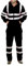 Herren Sicherheitsjacke Kapuze Warnjacke Warnschutzjacke Softshelljacke Arbeitsjacke Winterjacke mit reflektierenden Streifen, Softshell Jacke Berufsjacke Schutzjacke Herrenjacke Schwarz 4XL