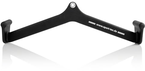 Sport-Tec ergonomischer Latzug- und Rudergriff, Seilzug Krafttraining Muskelaufbau Bizeps Curls, 61x10 cm
