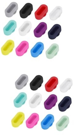 DOITOOL 24stücke Staubschutz Für Ladeanschlüsse Kompatibel Mit Einfache Installation Farbenfrohe Designs Schützt Vor Und Schmutz