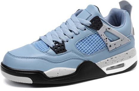 Sixfox Herren Sportschuhe Große Größe Sportschuhe Herren Basketballschuhe Mode Sport Basketballschuhe Retro Schuhe Sneaker 43EU