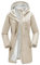 33,000ft Veste softshell légère avec capuche - Veste fonctionnelle pour femme - Doublure polaire - Coupe-vent respirant - Manteau long à capuche pour la randonnée, kaki clair, M
