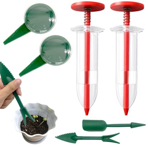 Vordpe 6 Pièces Épandeur de Plantes, Outil de Jardinage pour Semoirs, Distributeur de Semences, Jardinière de Jardin à Main, pour Petits Outils à Main de Jardin pour Semer, Arroser