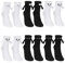 BNGXR Magnetische Socken, 6 Paar Hand in Hand Socken Magnet, Lustige Magnetische Schwarz und Weiße 3D Socken Paar Händchen Halten Socke, Freundschaftssocken Lustige Geschenk für Paare Freunde Familie