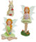 Supvox 1 Satz Blumenfeen-Mikrolandschaft Elf Dekoration Schaufenster Deko Garten Statue Feenstatue Engel Gartenstatue Feen-Sammelfigur Feenfiguren Kaninchen Gartenskulptur Gartenhase Harz