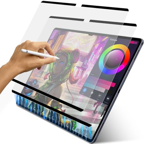 2 Piezas Protector Pantalla de Efecto Papel Magnéticos para Samsung Galaxy Tab S11 Ultra/S10 Ultra/ S9 Ultra/ S8 Ultra 14,6 Pulgadas, Antirreflejo, Antihuellas, Escritura y Dibujo como en Papel