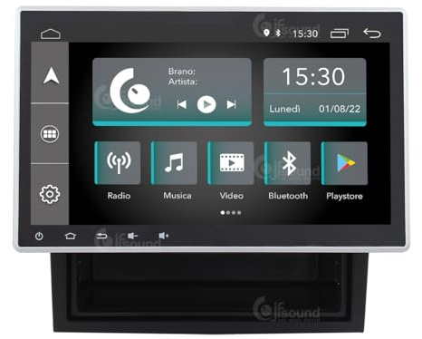 JF Sound - Ducato 290 10 1DIN VP1 - Autoradio con CarPlay e Android Auto via Cavo - Processore Octa-core, Display HD - 2GB RAM, 32GB Memoria - GPS e Radio DAB+