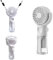 WUDEUI Mini ventilateur portable, brumisateur portable, rechargeable, 4 vitesses réglables, pour l'été, l'extérieur, les voyages, le maquillage, la maison, le bureau, le camping