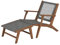 acamp Deckchair | edel und hochwertig | FSC®-zertifiziertes Akazienholz | 2in1 Sessel und Hocker | rostfrei | galvanisch verzinkte Beschläge | FlexMesh Bespannung | recyclingfähig
