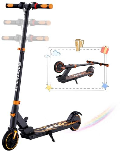 RCB TECH E-Scooter Kinder (8-12-16 Jahre) - Faltbarer Elektroroller für Kinder - Max Reichweite 16 KM - Max. 20 KM/H - Geschenk für Kinder und Jugendliche
