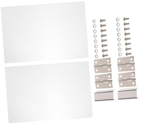 Zerodeko 2pcs Popcorn Machine Door Panel Protective Household Commercial Popcorn Maker Clear Panel Replacement Part Accessories 36.3x21.5cm