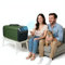 Nuovo tenda climatizzatore portatile, 1800W, 6000 BTU, raffreddamento efficiente, condizionatore campeggio con timer 24 ore/deumidificazione/raffreddamento/ventilazione/modalità sospensione,Green