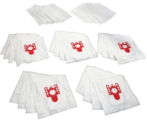 Reliapart SMS Microfibre Dust Bags & Filter Kit (20+ 10 Pack) for Miele FJM & H Type Vacuum Cleaners 1400, 300, 500, S2, S2210, S2211, S225, S226, S241i, S246i, S247i, S248i, S249i 9917710