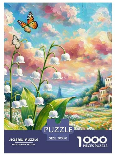 Anspruchsvolles Lilie of The Valley Puzzle 1000 Teile – Premium Jigsaw – Perfekte Balance Aus Herausforderung & EntspanNonneg 70x50cm/1000pcs