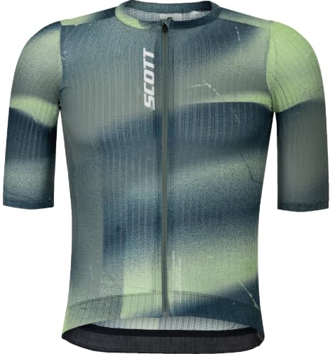 Scott Pro SL Fahrradtrikot Kurzarm grün/gelb 2026: Größe: M (46/48)