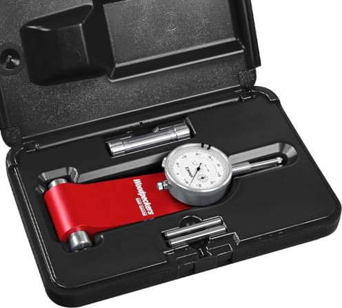 Woodpeckers Table Saw Gauge and Alignment Tool, Auto-Adjusts to Miter Slot, Includes Dial Indicator & Fitted Storage Case - SG-WP