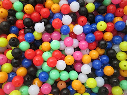 8mm Beads for Fishing, Multi Coloured x100 per pack. Ideal for rigs, sea, boat and beach fishing