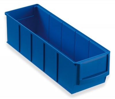 HaW 12 Industrieboxen Regalboxen Stapelboxen Lagerboxen blau 300x91x81 mm