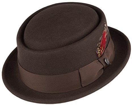 Jaxon & James Knautschbarer Porkpie Wollfilzhut - Braun