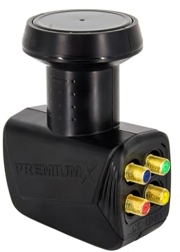 Premium X Quad LNB PXQS-SE 0,1dB Quattro Switch Direktanschluss von 4 Teilnehmern Digital HDTV Full HD 3D 4K 8K
