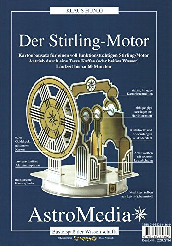 Frühes Forschen Bausatz aus Karton: Stirlingmotor, läuft auf Einer Tasse Kaffee