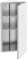 HOMCOM Badezimmer Spiegelschrank Wandtoilettenschrank Eckschrank 2 Regale ABM. 30L x 18,4l x 60H cm Edelstahl.