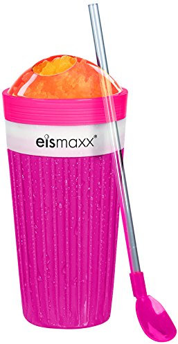 GOURMETmaxx 02102 Gobelet à Granité Plastique Rose