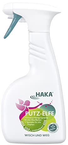 HAKA Putz Elfe, 350 Sprüher Universalspray, streifenfrei für Glas, Display, Möbel, 500 ml