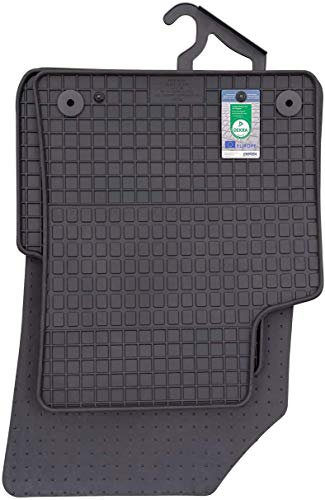 Petex 59610 Fußmatten Set Gummimatten Vorne und Hinten schwarz