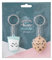 Mr. Wonderful Set di 2 portachiavi Mr.Wonderful Biscotto e Bicchiere Coppie Sono il Latte, Gomma, Multicolore, 5 X 5 X 1 Cm