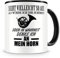 Samunshi® Horn Tasse mit Spruch Geschenk für Musiker Tasse Horn Becher Kaffeebecher groß Lustige Tassen zum Geburtstag Teetasse schwarz 300ml