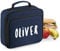 Nametape Express - Insulated Lunch Cooler Bag Printed with Name - Great for School or Work (Navy Blue)
