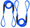 Arola Bungee Dock Line Festmacher Seil für Boote Dock-Leine Bungee-Dock-Leinen Bungee-Schnüre Kajak Bootsankerzubehör Strecken 2 Pack (Blau)