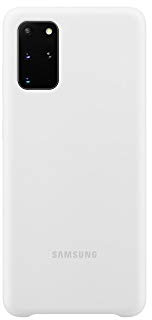 Samsung Silicone Smartphone Cover EF-PG985 für Galaxy S20+ | S20+ 5G Handy-Hülle, Silikon, Schutz Case, stoßfest, dünn und griffig, weiß