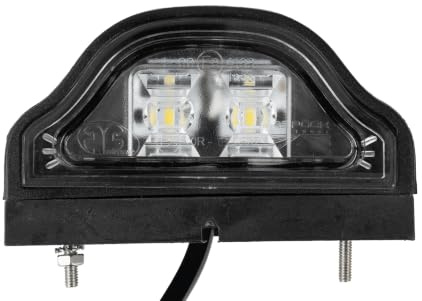 ASPÖCK Regpoint Large LED Kennzeichenleuchte 12V 24V 0,8m Kabel Kunststoff 500g für PKW Anhänger Nummernschild Beleuchtung energieeffizient witterungsbeständig